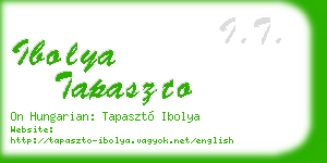 ibolya tapaszto business card